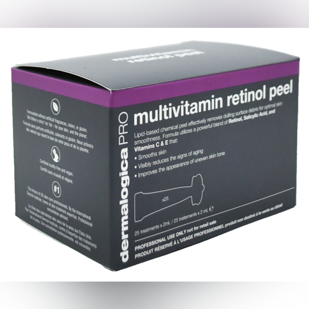Dermalogica Multivitamin Retinol Peel - Black and Purple Packaging